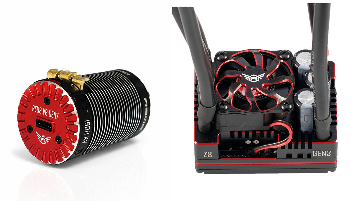 COMBO REDS Z8 PRO Bluetooth GEN 3 + V8 GEN 7 1900KV 1:8