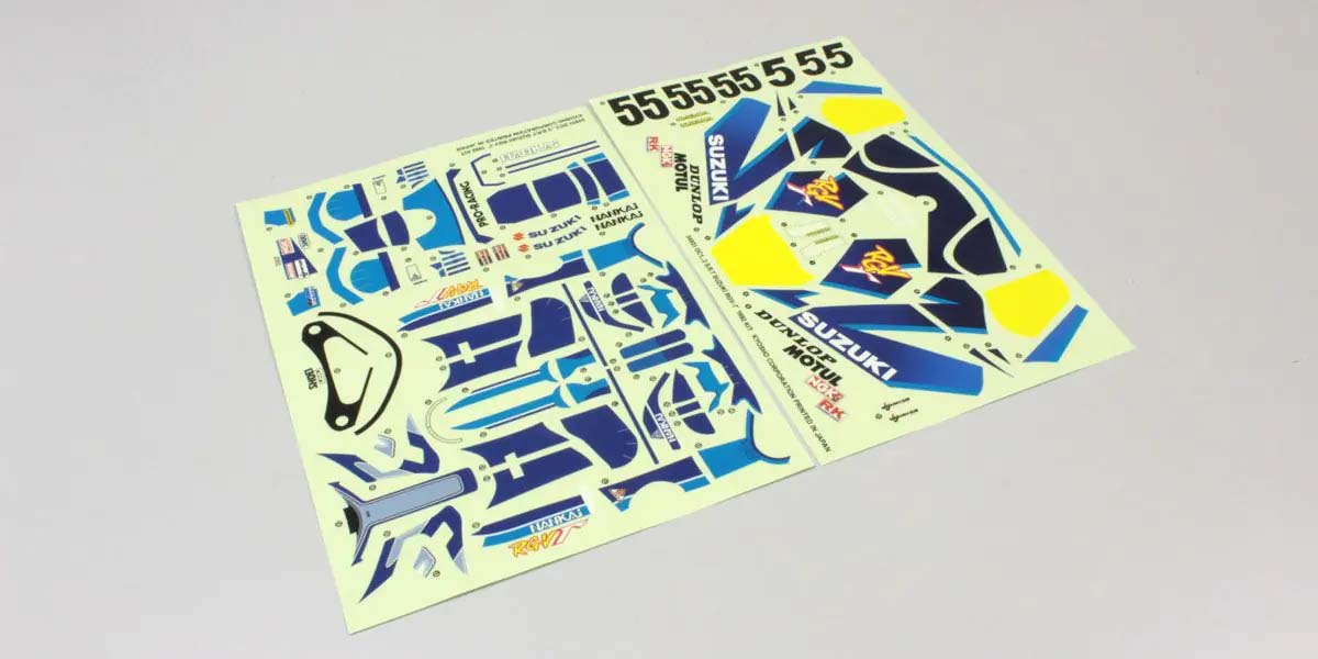 Kyosho Hanging-On Racer Suzuki RGV-I Decal Sheet