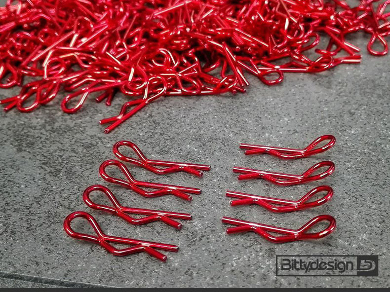 Body Clips Kit Big Scale (8) - Red