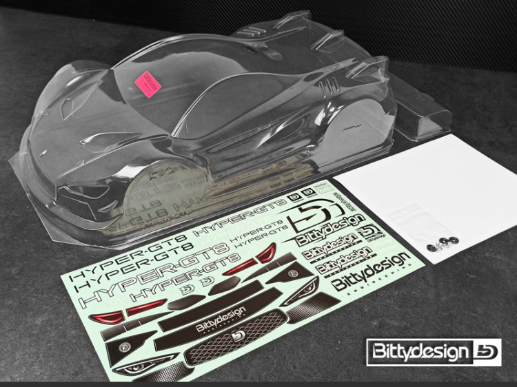 Hyper GT-8 Body 325mm Wheelbase (Not painted)