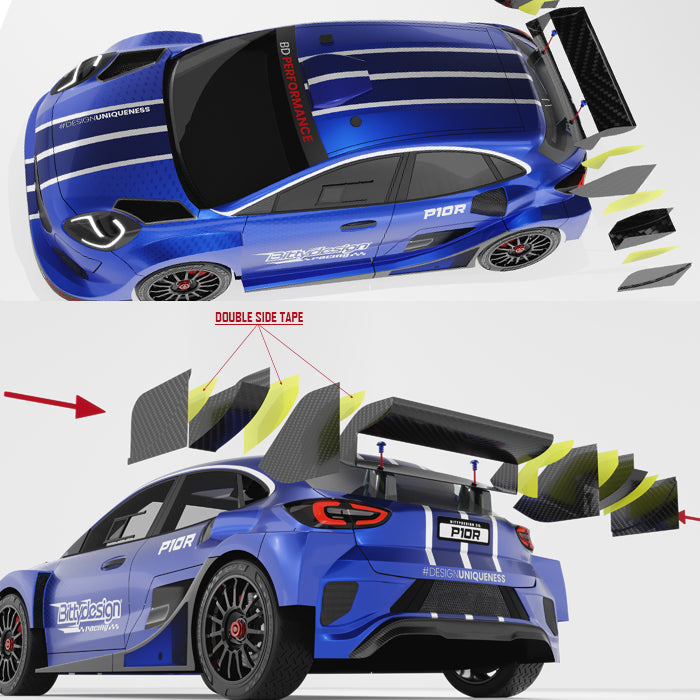P10R Clear Body 1/10 Rally 190mm Light Weight