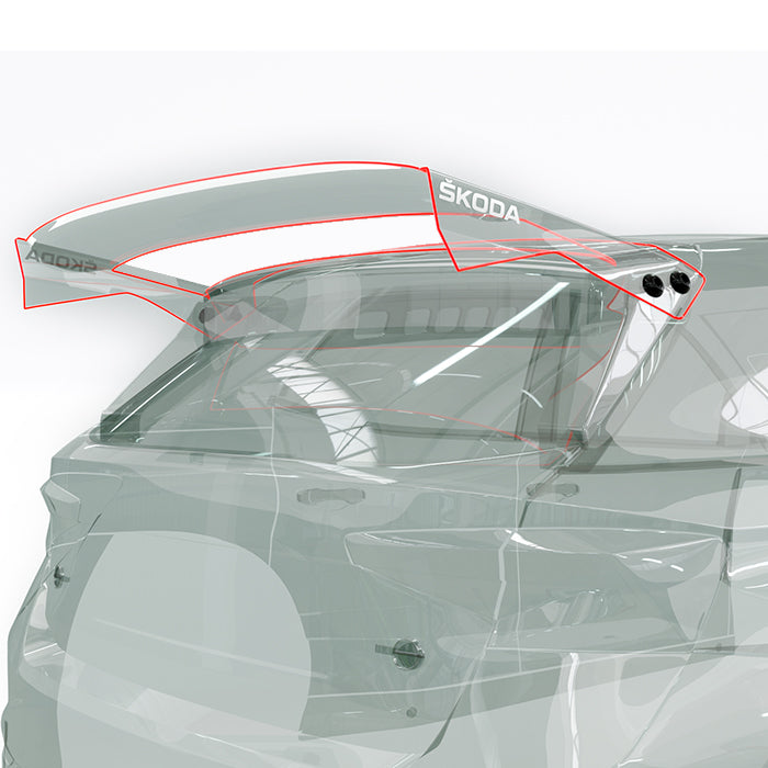 SKODA Fabia RS Rally2 Clear Wing replacement 1,5mm