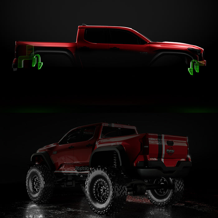 T-400 1/18 Clear Body Traxxas TRX-4M Pre-cut