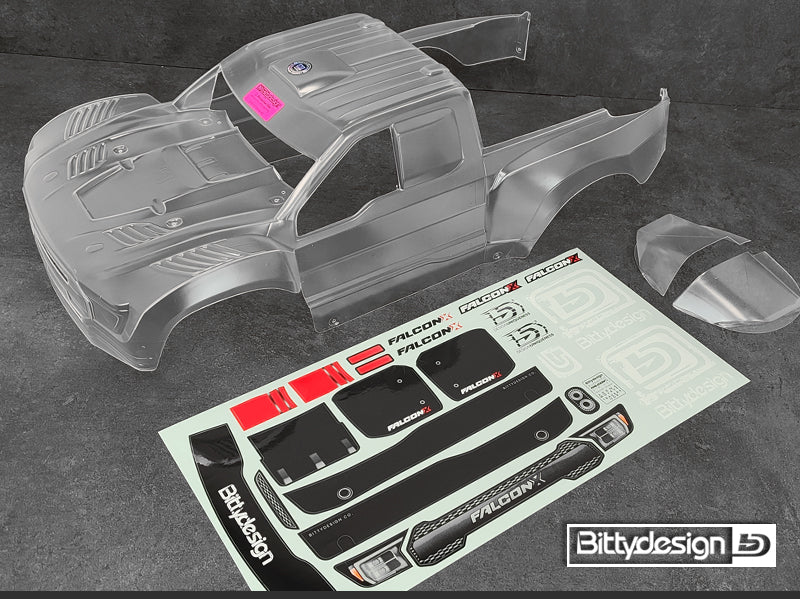 FALCON-X Clear Body for TRAXXAS UDR Pre-cut 1.5mm