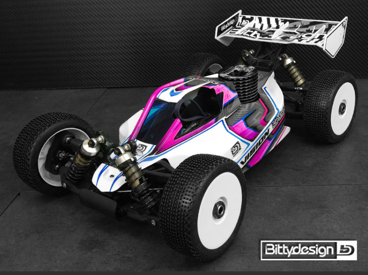 Body VISION 1/8 Buggy Mugen MBX8 (Clear) Pre-Cut