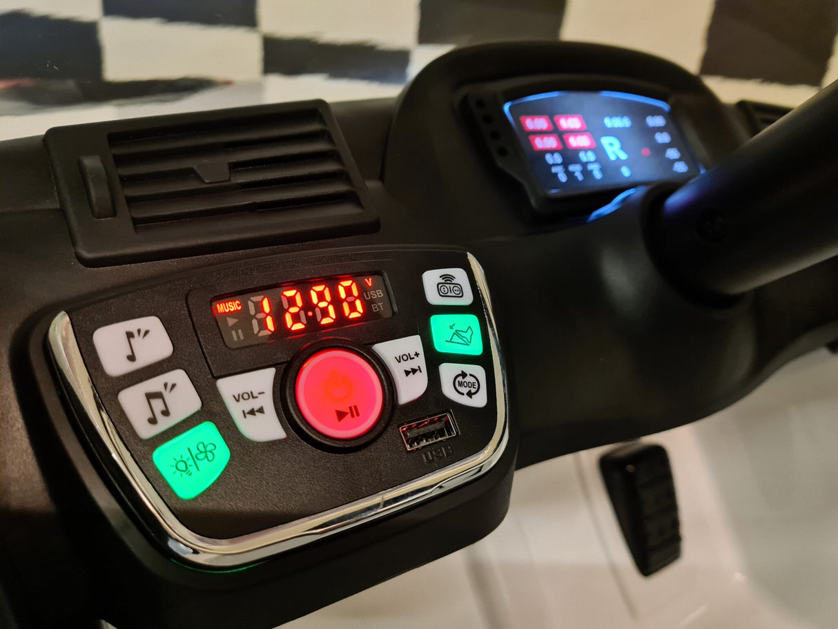 Elektrisk koerebil BMW M6 GT3 med 2.4G RC hvid