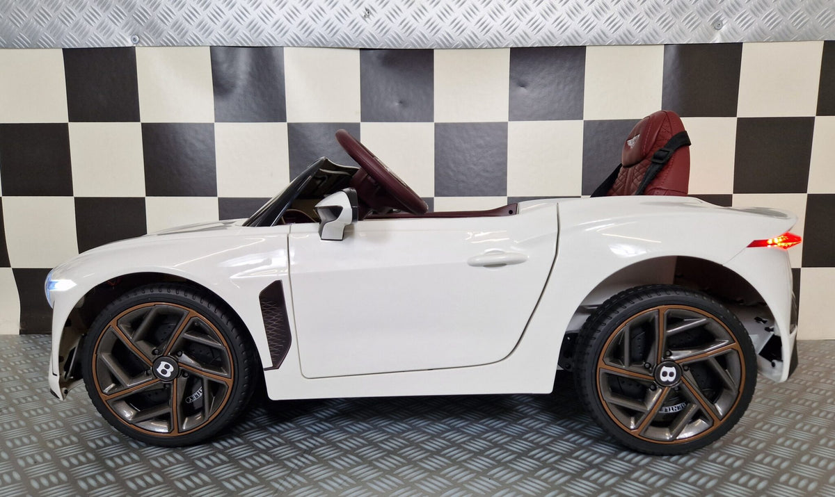 Bentley Bacalar 12V elbil för barn – 1 person, vit