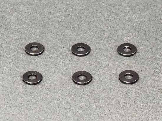 AMR Gun Metal Anodized Washer 3x7x1mm (6)