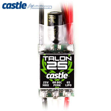 Castle Creations CC-010-0128-00 - TALON 25 - 2S-6S 25A 5A-BEC ESC