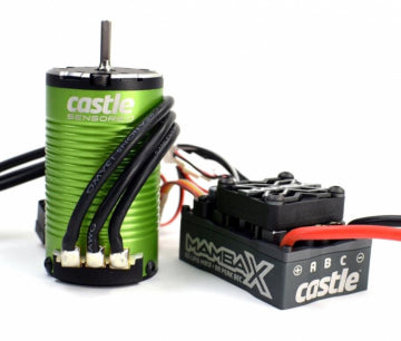 Castle Creations 010-0155-12 - MAMBA X SCT Sensor WP ESC 25,2v and 1412-3200KV Combo