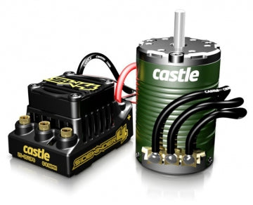 Castle Creations 010-0164-06 - SIDEWINDER 4 12.6V ESC WP Combo 1410-3800KV Sens Motor 5mm