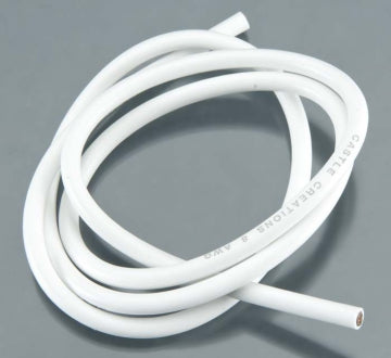 WIRE, 36", 08 AWG, WHITE