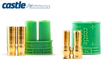 Castle Creations 011-0065-00 - Polarized Bullet Conn. 4mm 1pair