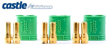 Polarized Bullet Conn. Male 4mm 3set