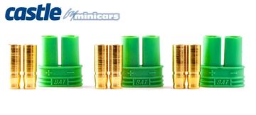 Castle Creations 011-0076-00 - Polarized Bullet Conn. Female 4mm 3 set