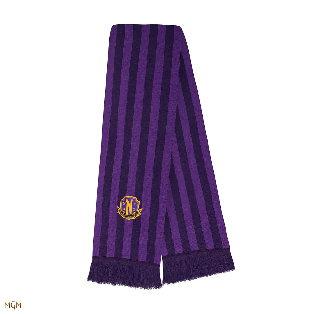 Scarf Nevermore Academy purple - Wednesday