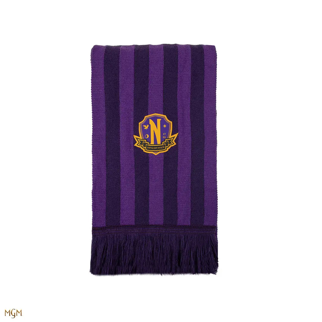 Scarf Nevermore Academy purple - Wednesday