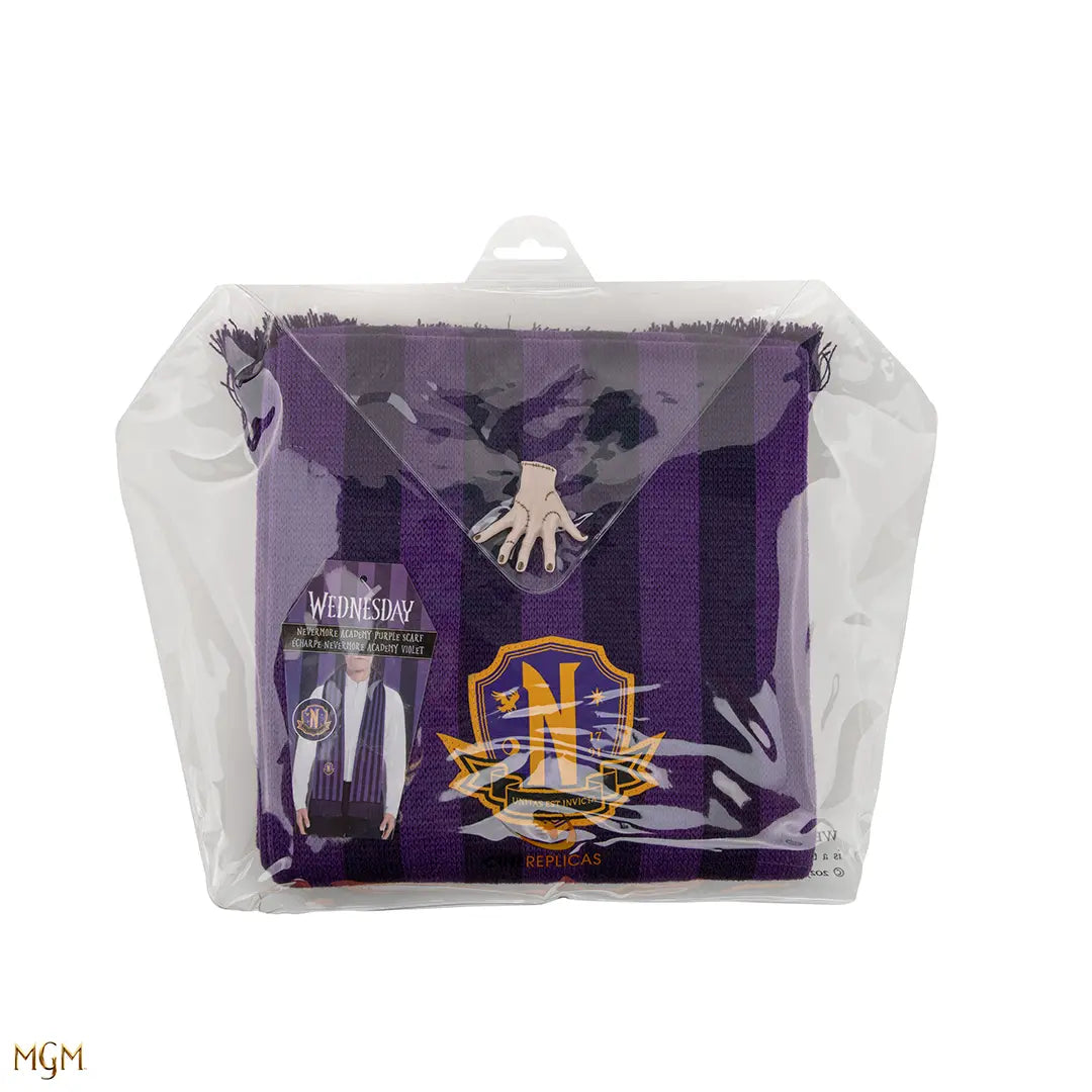 Scarf Nevermore Academy purple - Wednesday