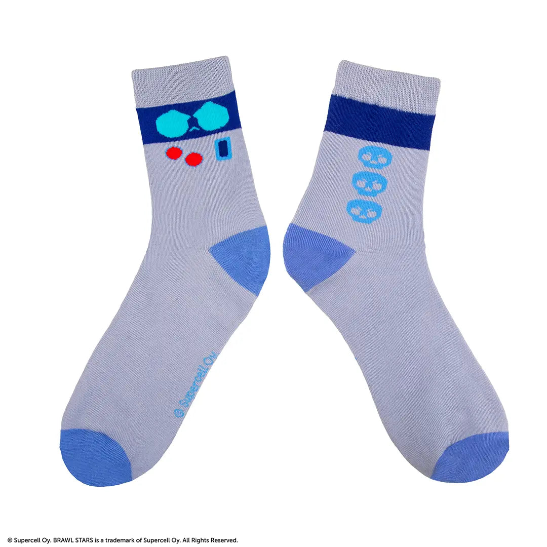 Set of 3 socks 8-Bit, Rico & Mortis - Brawl Stars