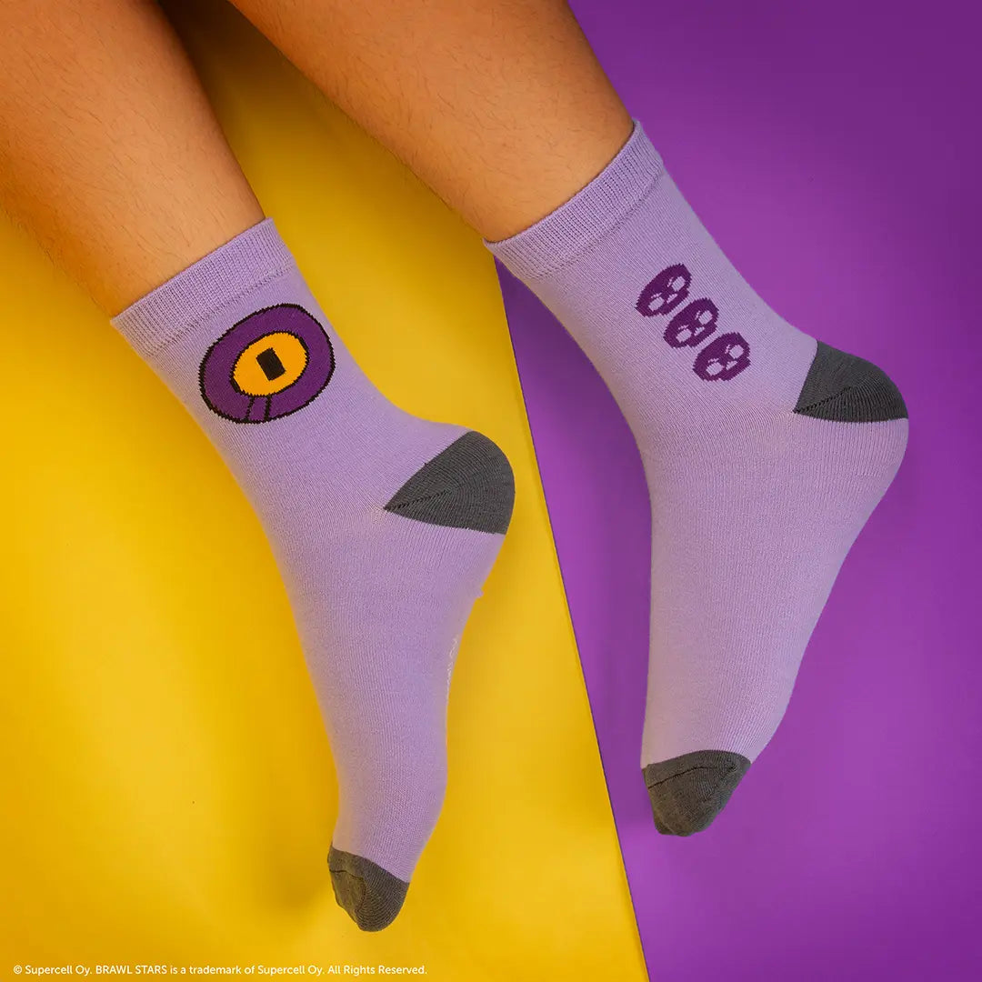 Set of 3 socks 8-Bit, Rico & Mortis - Brawl Stars