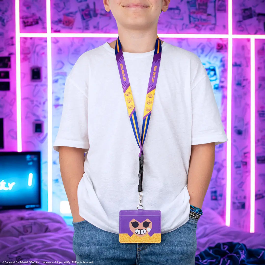 Lanyard Shelly with card holder - Brawl Stars