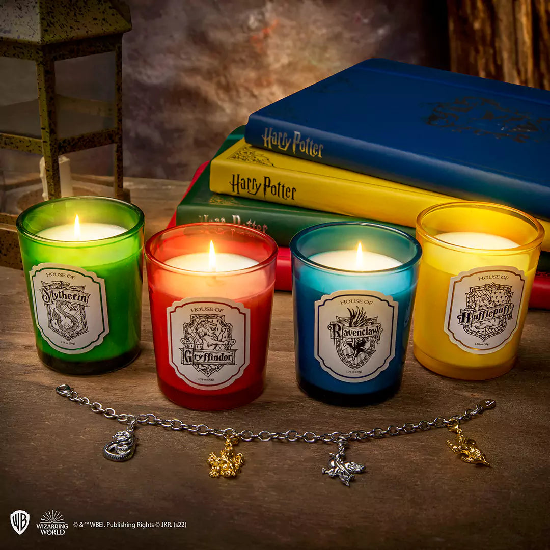 Set of 4 candles and 4 Houses’ Charms and bracelet - Harry Potter