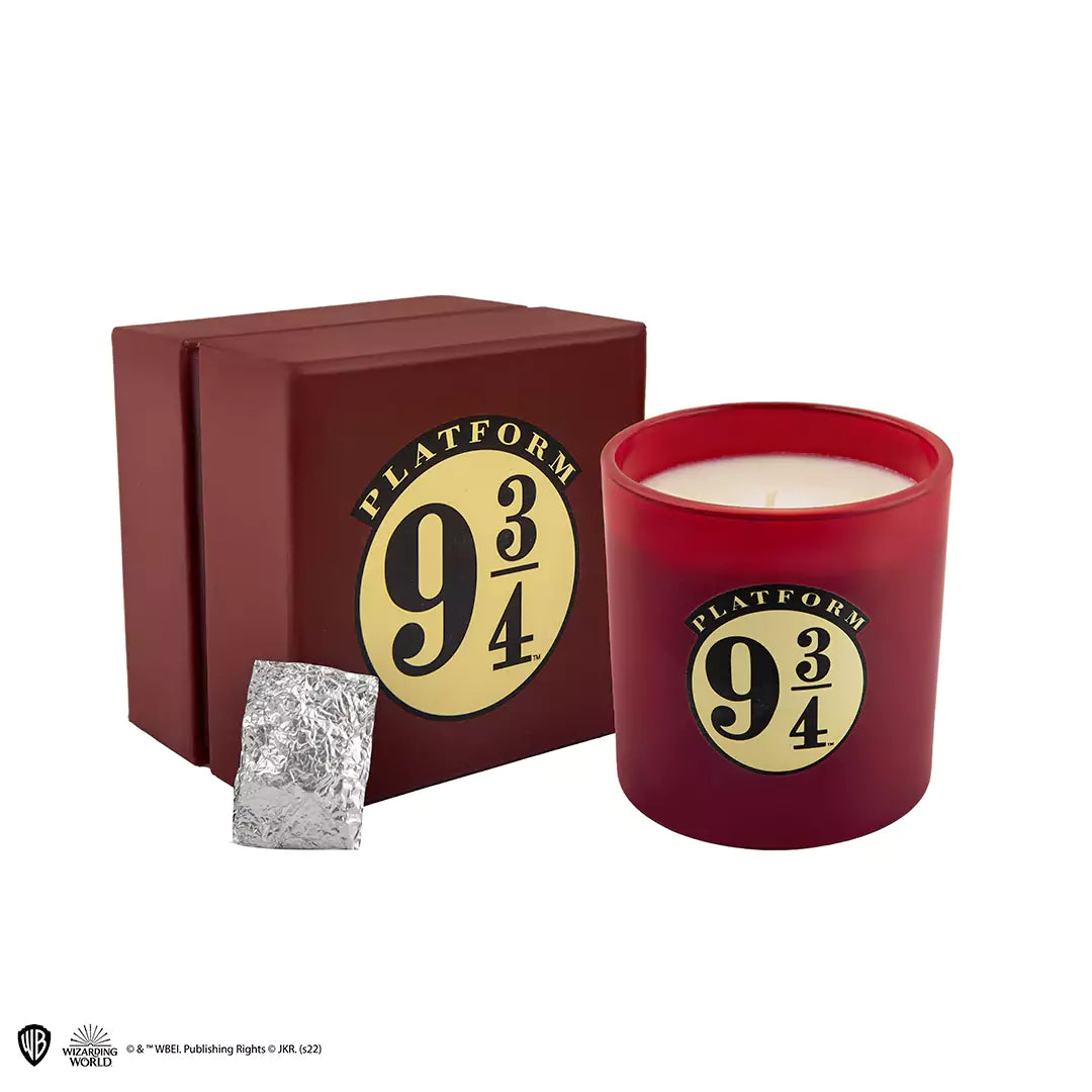 Platform 9 3/4 candle with Hogwarts Express ticket necklace - Harry Potter