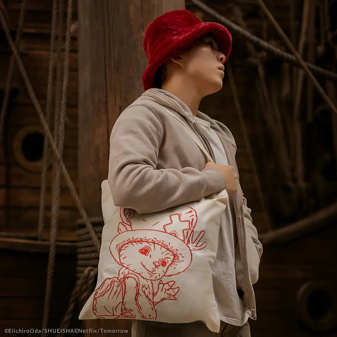 Embroidered Tote Bag - Chopper Sketch - One Piece Netflix