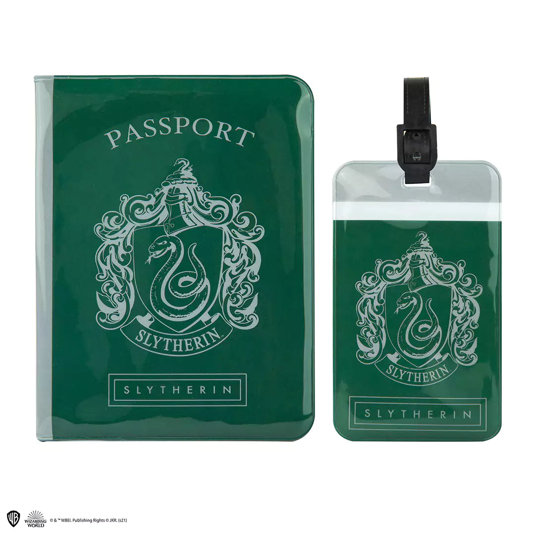 Set of Passeport cover and Tag - Slytherin - Harry Potter