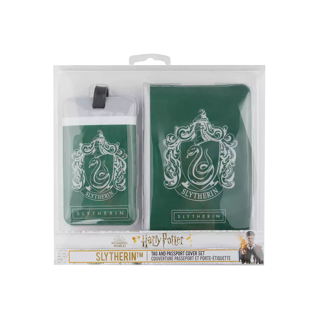 Set of Passeport cover and Tag - Slytherin - Harry Potter