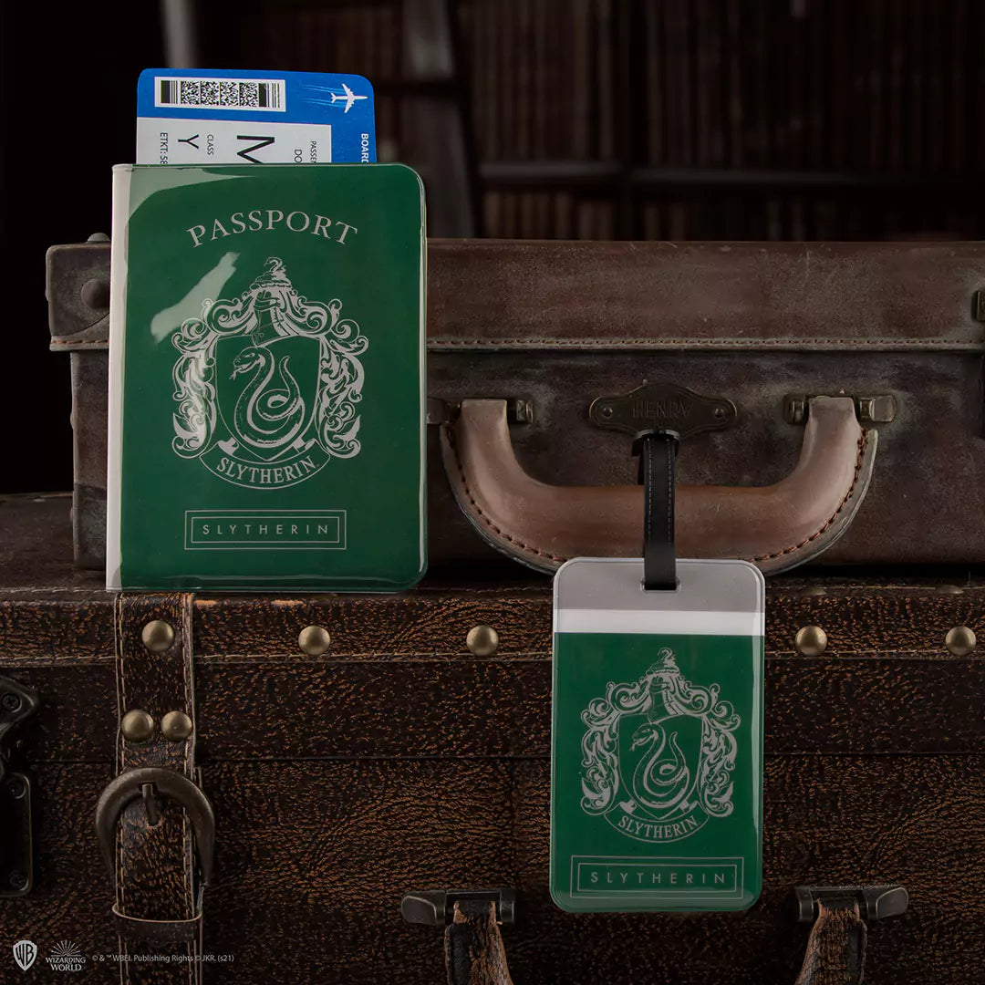 Set of Passeport cover and Tag - Slytherin - Harry Potter