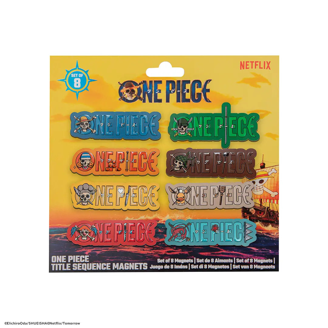 Set of 8 magnets Characters symbols - One Piece