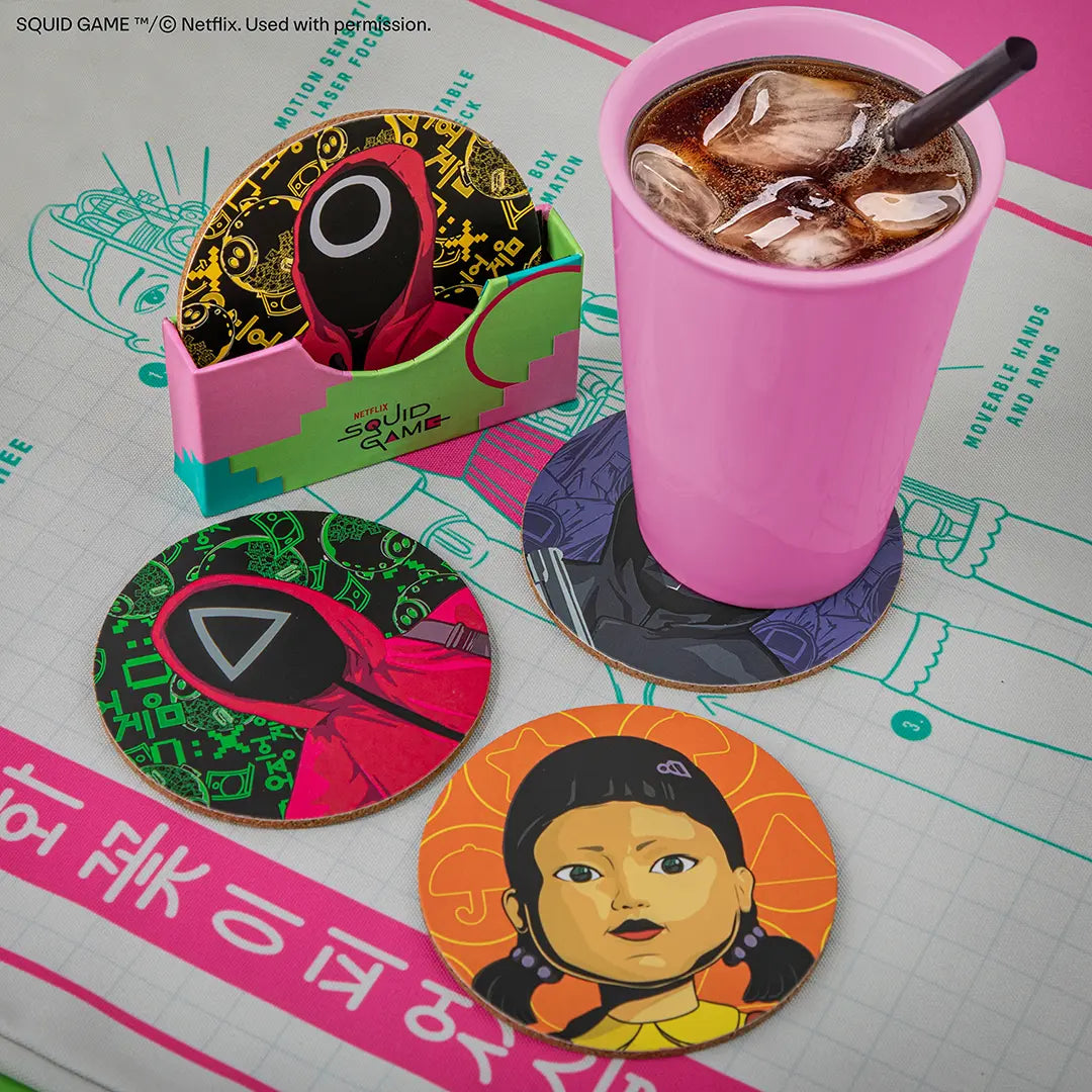 Set of 4 coasters - Squid Game
