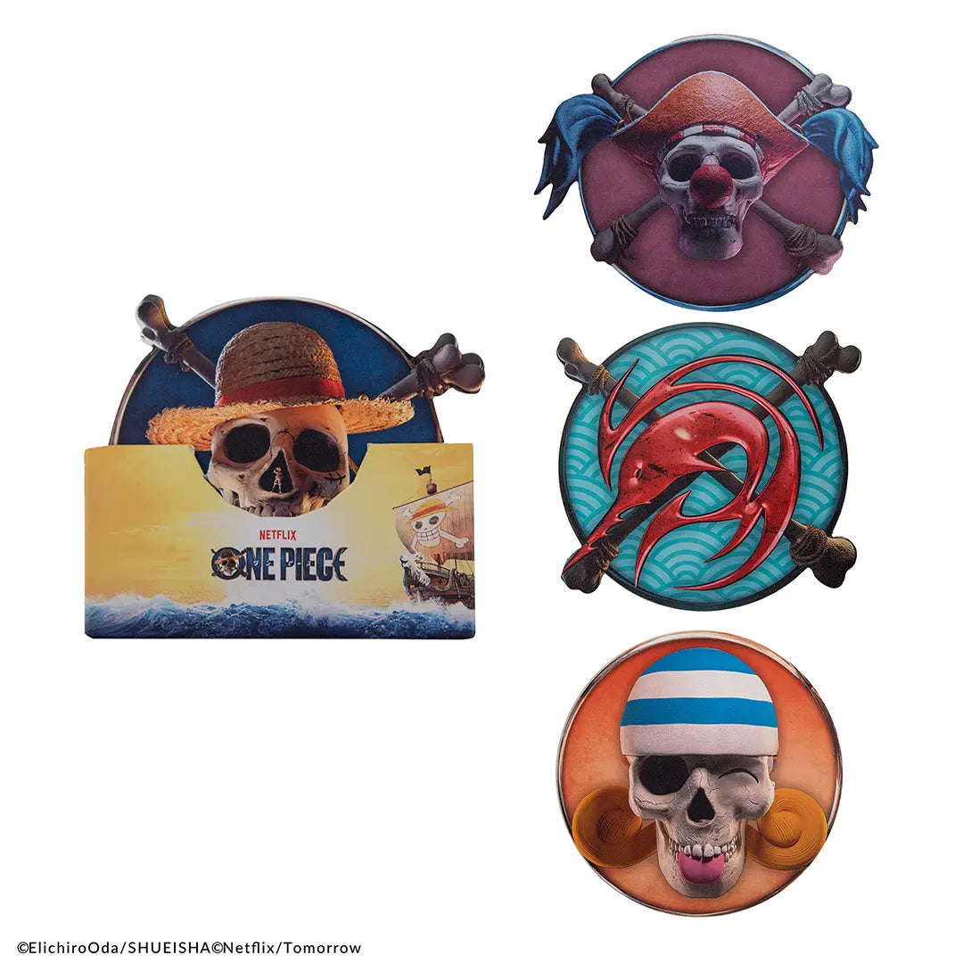 Set of 4 coasters Characters 1 - One Piece