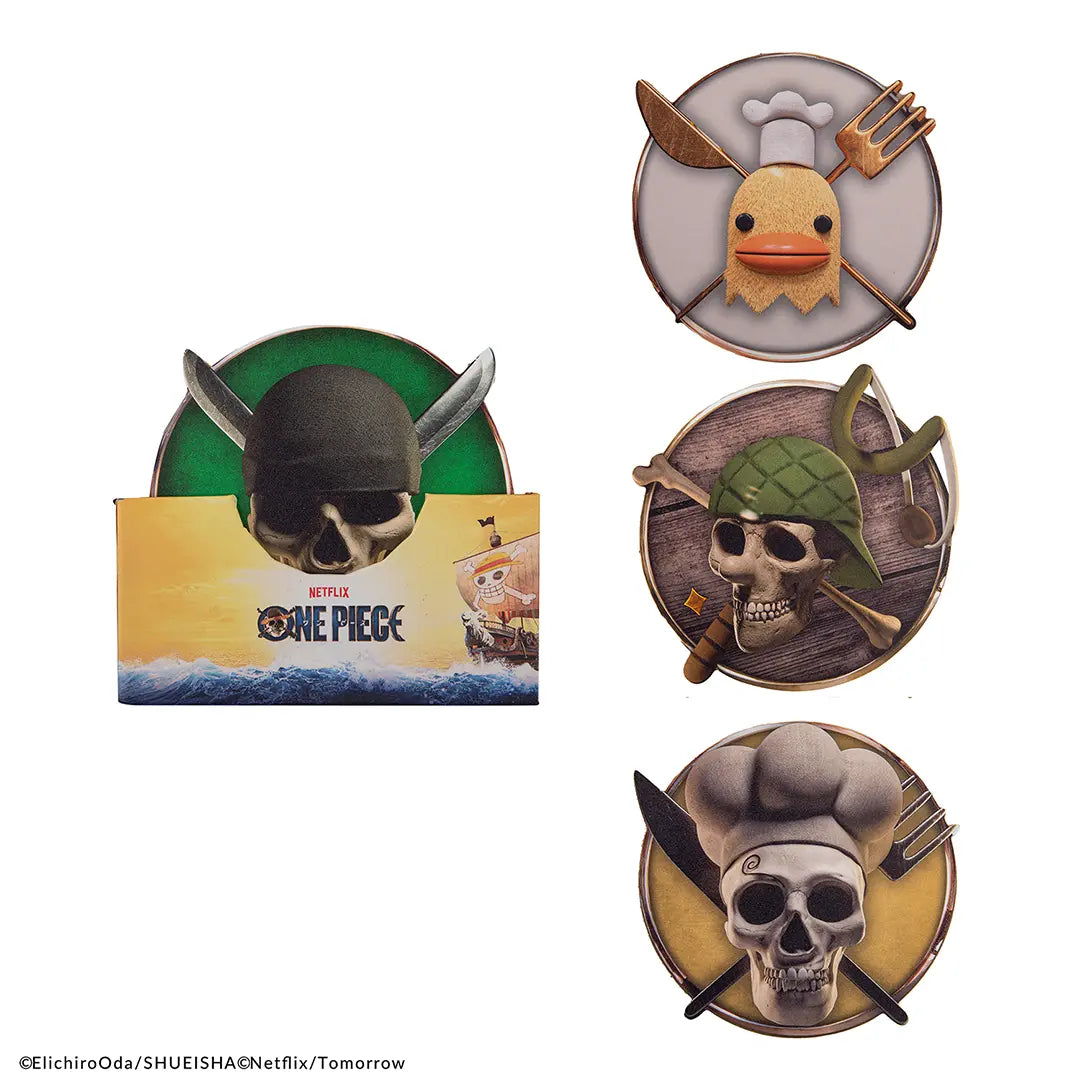 Set of 4 coasters Characters 2 - One Piece