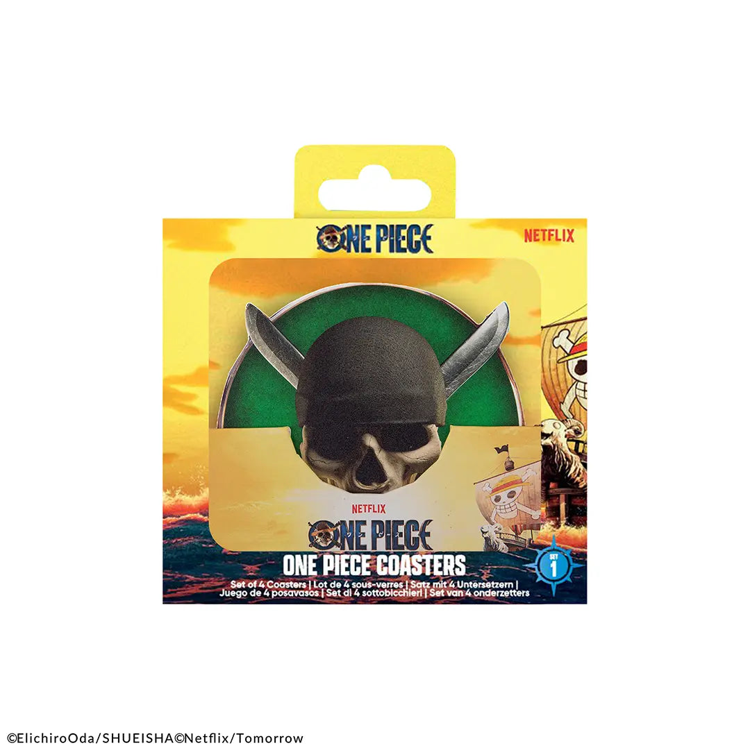 Set of 4 coasters Characters 2 - One Piece