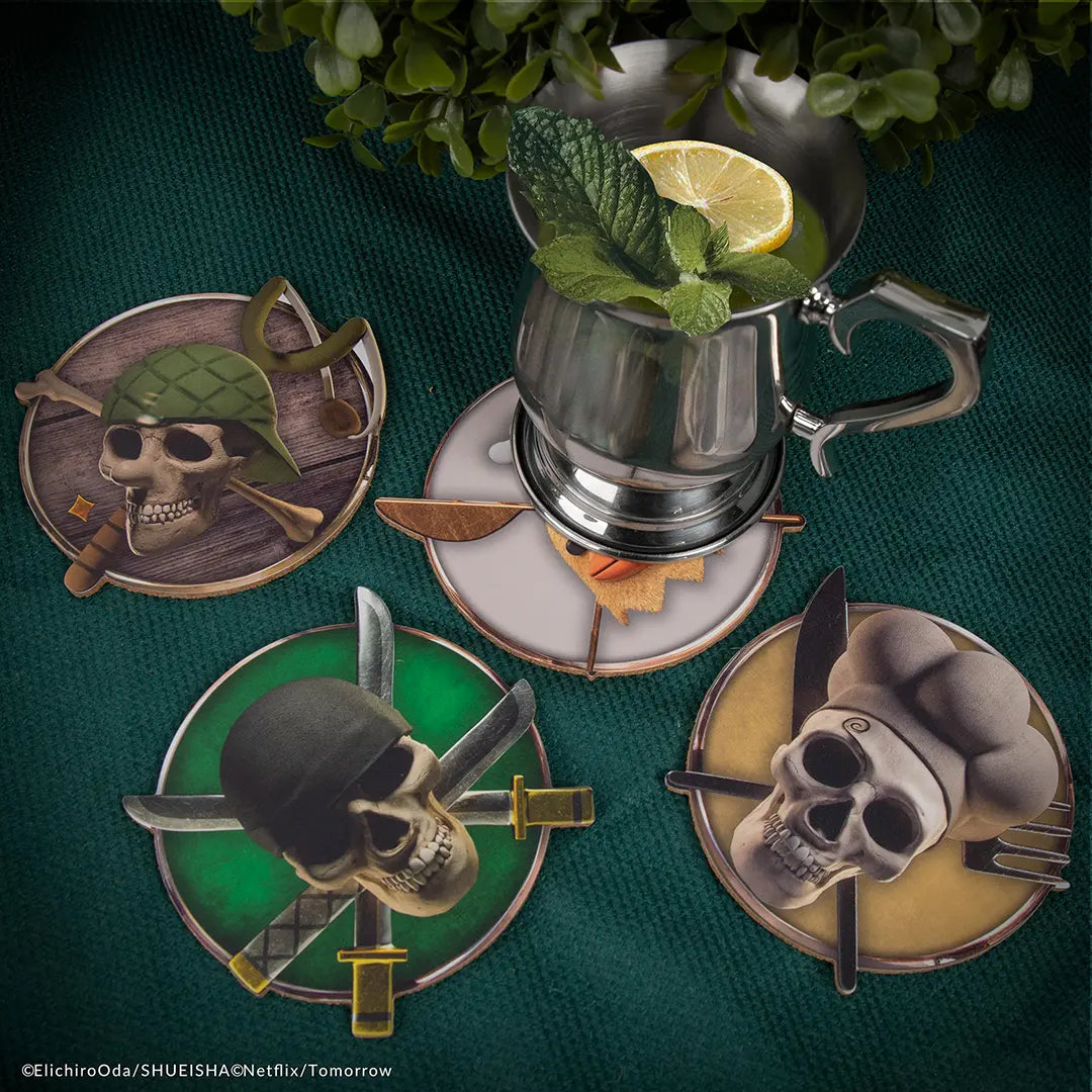 Set of 4 coasters Characters 2 - One Piece
