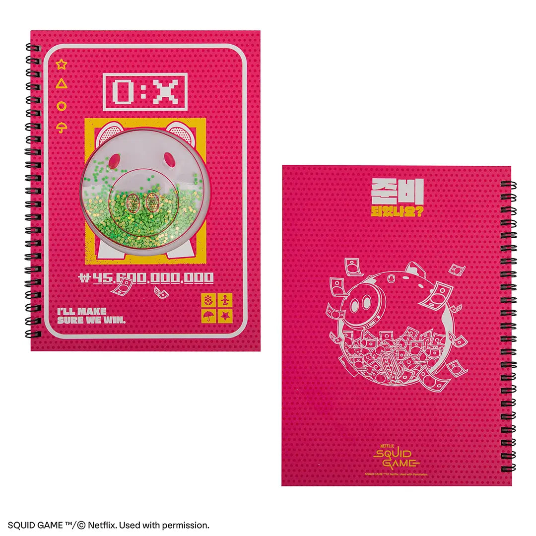 Hard cover notebook Piggy Bank - Squid Game