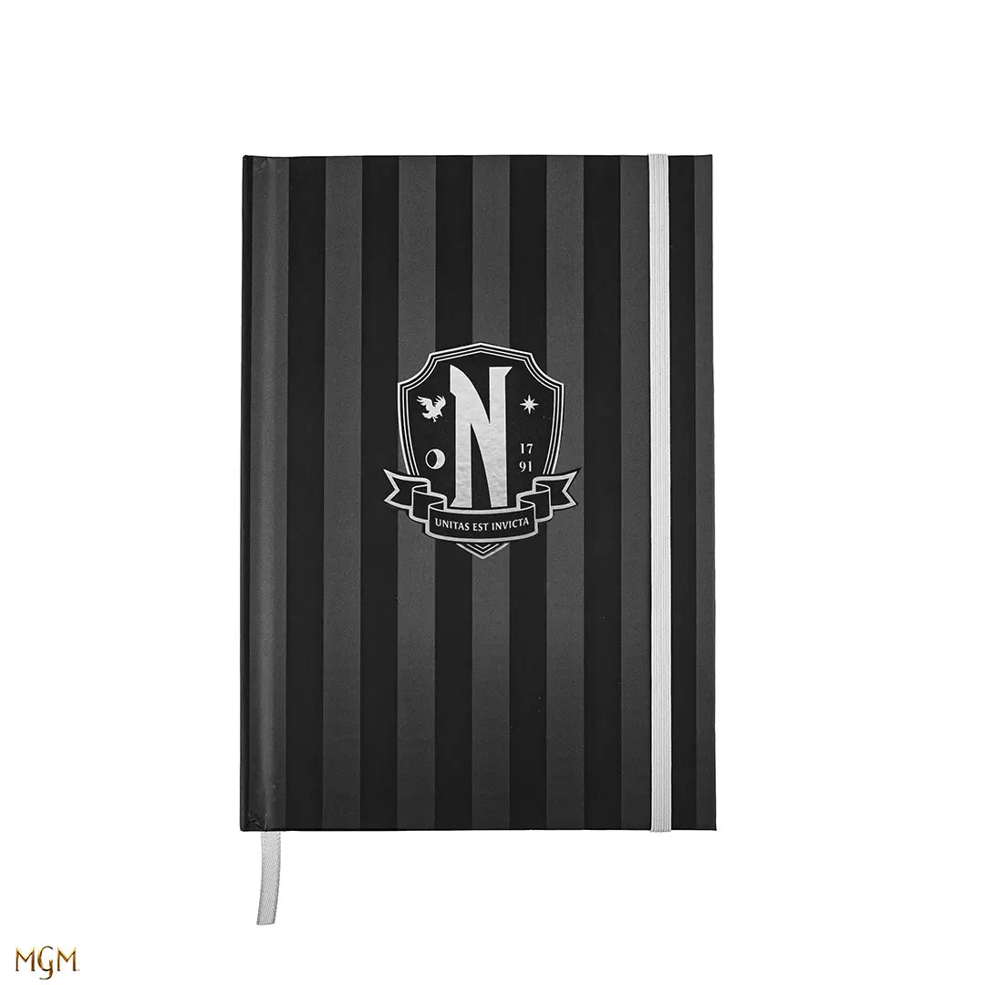 Hard cover double-entry notebook Nevermore Academy - Wednesday