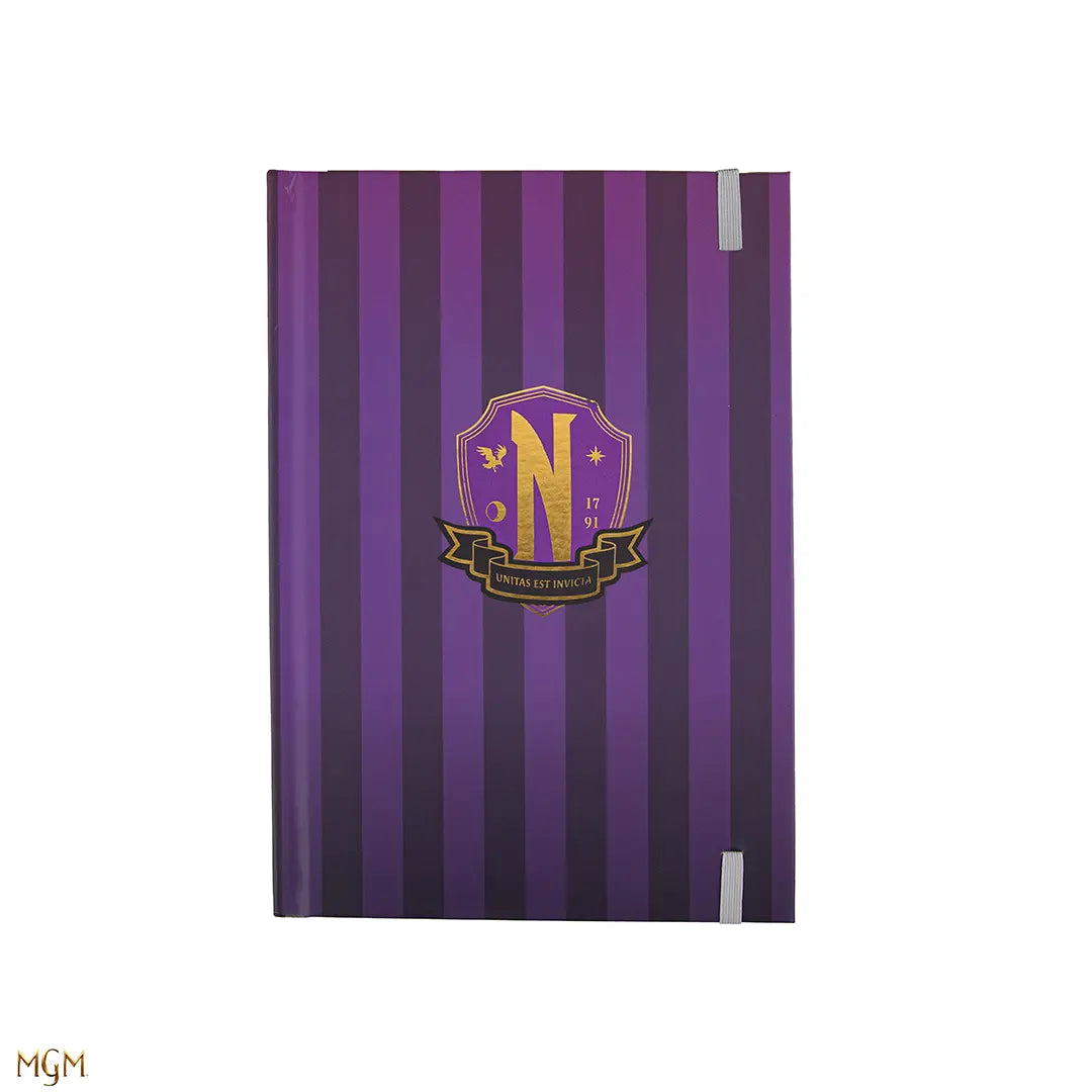 Hard cover double-entry notebook Nevermore Academy - Wednesday