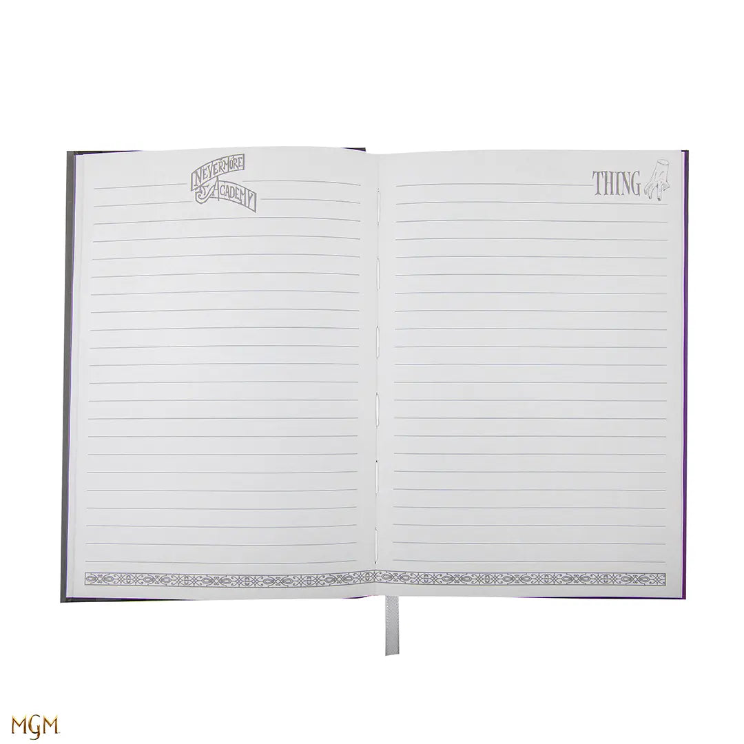 Hard cover double-entry notebook Nevermore Academy - Wednesday