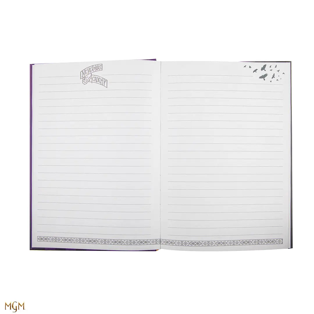 Hard cover double-entry notebook Nevermore Academy - Wednesday