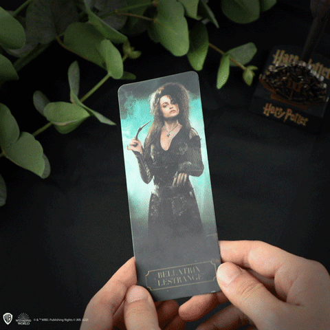 Wand Pen & Holder & Lenticular Bookmark Bellatrix Lestrange - Harry Potter