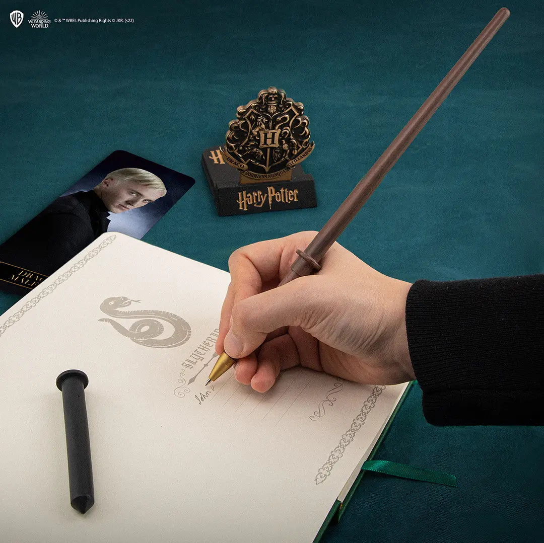 Wand Pen & Holder & Lenticular Bookmark Draco Malfoy - Harry Potter