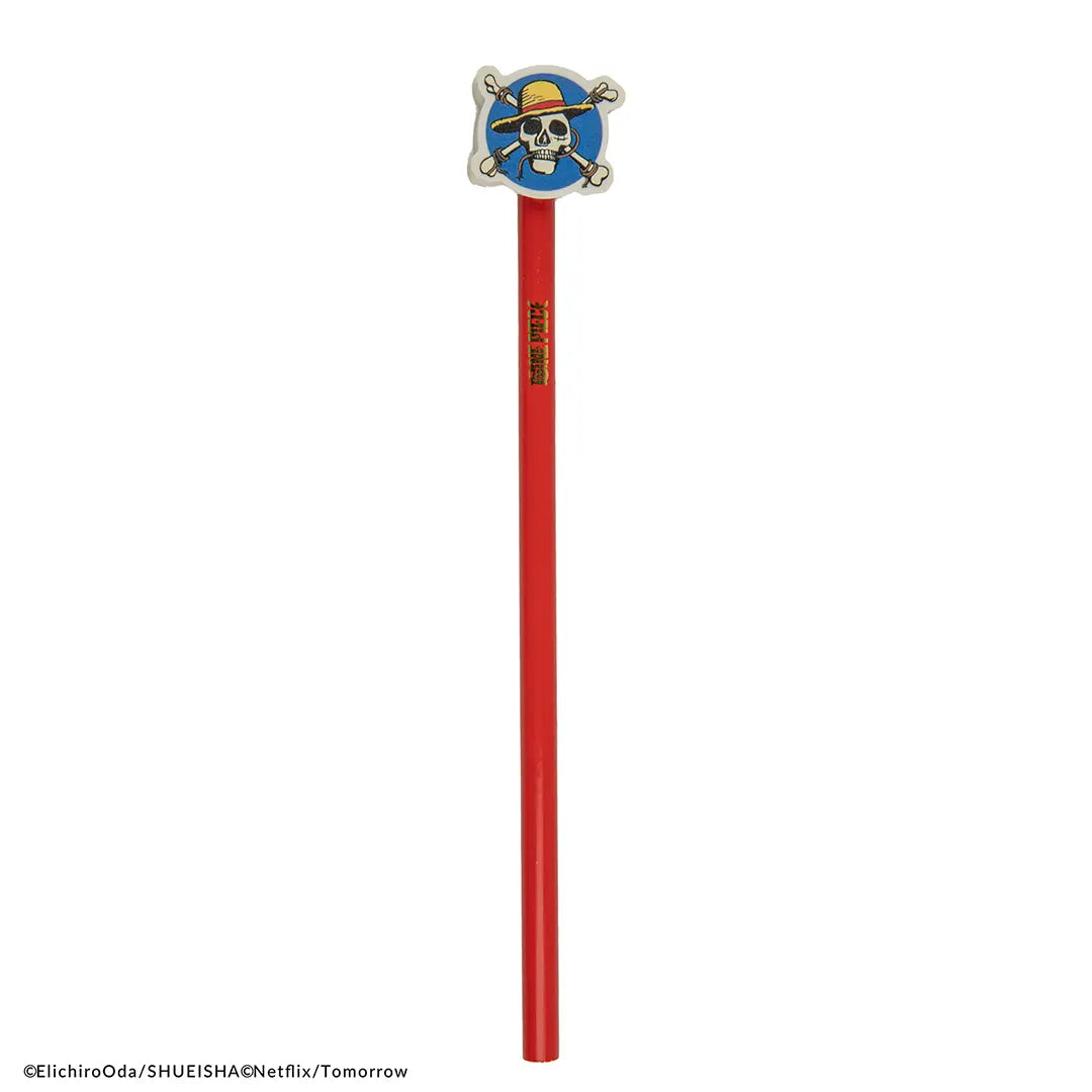 Pencil and eraser Luffy‘s skull - One Piece