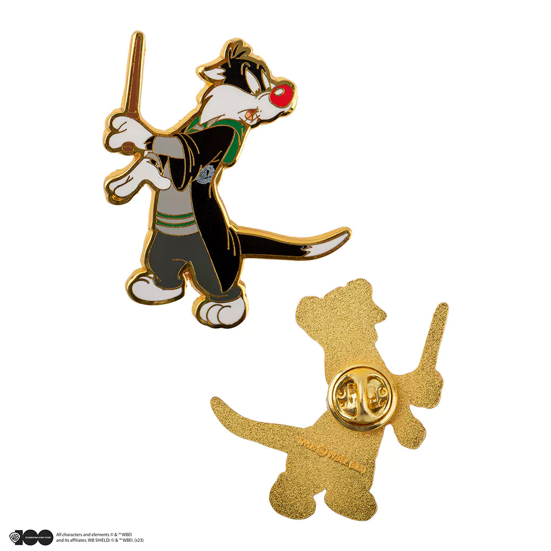Set of 2 pins Sylvester and Tweety at Hogwarts - Looney Tunes - WB 100th