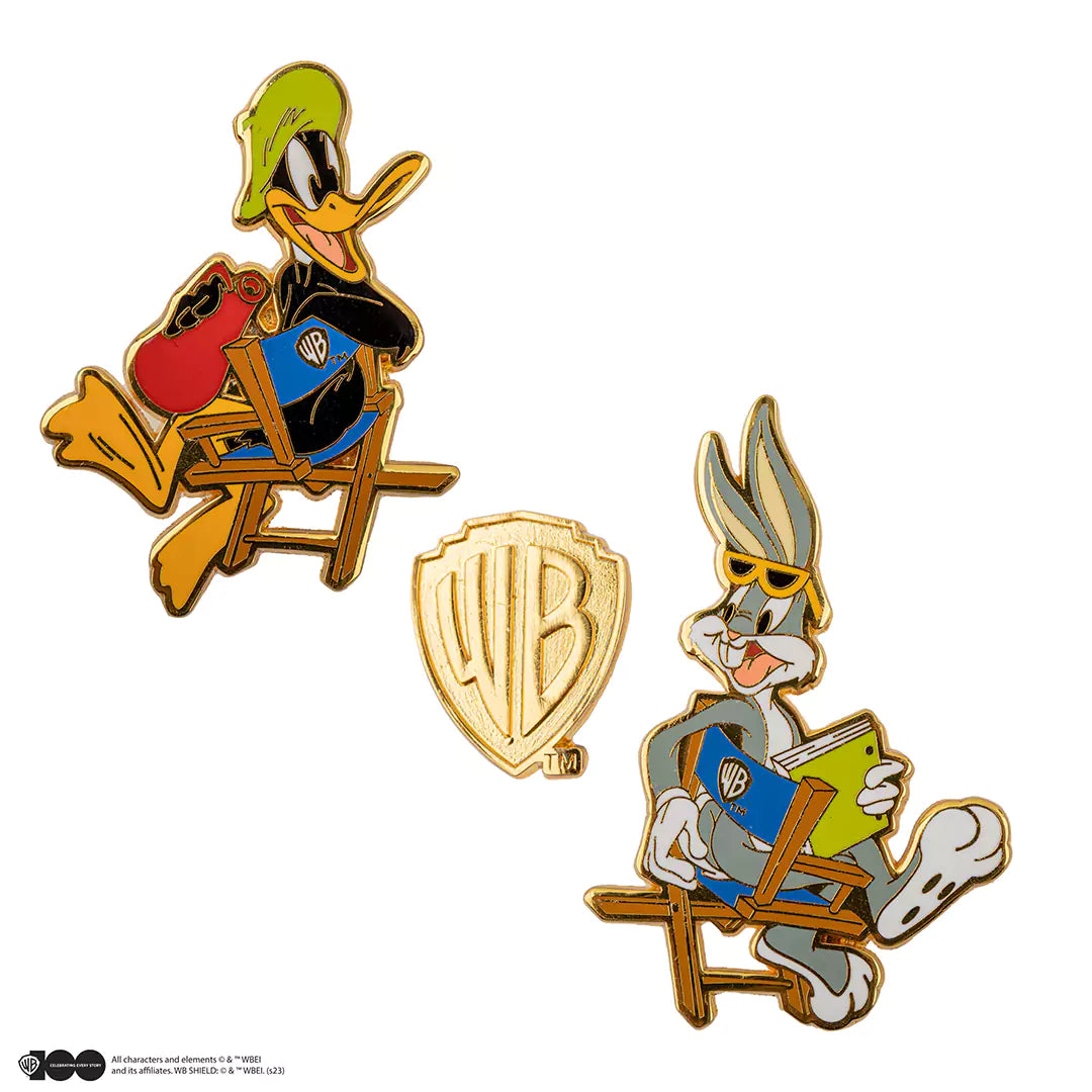 Set of 3 pins Bugs and Daffy at Warner Bros Studio - Looney Tunes - WB 100th