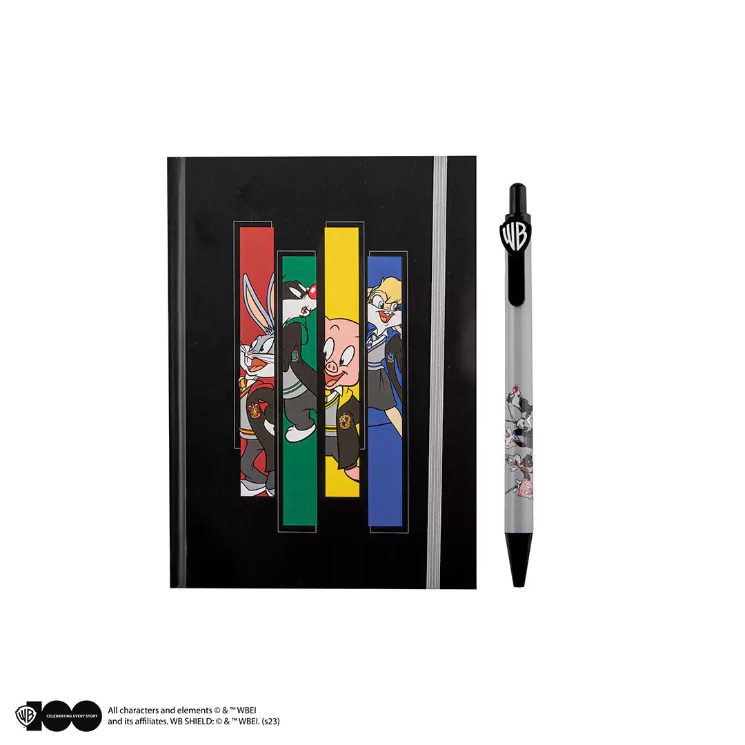 Notebook and pen Looney Tunes at Hogwarts - WB 100th