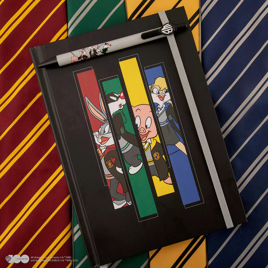 Notebook and pen Looney Tunes at Hogwarts - WB 100th