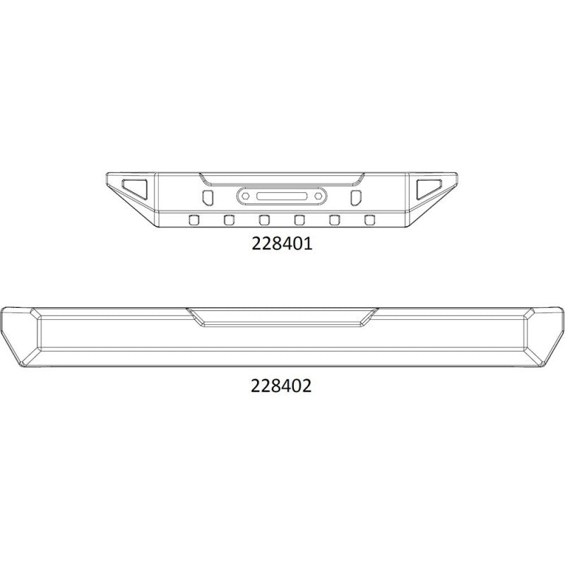 EMOX - Front and rear bumper